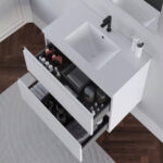 Mueble De Baño Nepal Blanco Suspendido 2 Cajones - Imagen 2