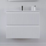 Mueble De Baño Nepal Blanco Suspendido 2 Cajones
