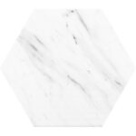 Hexagon Carrara 25 Mate 25x25cm