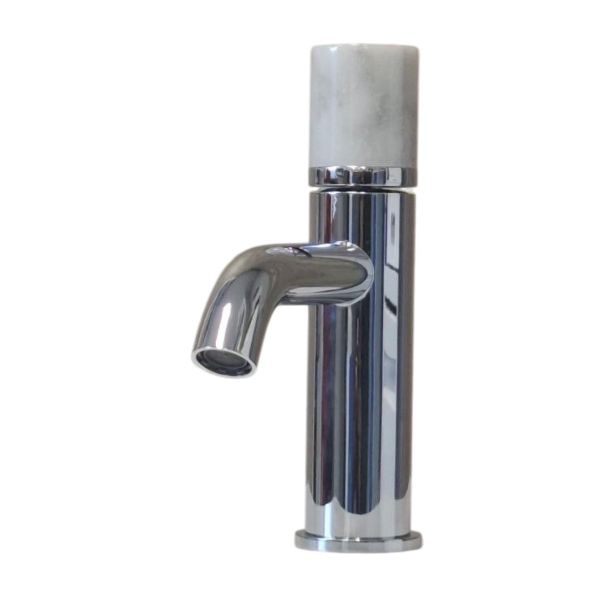 carrara bajo cromo Grifo Lavabo Carrara Bajo Cromo Punto Mármol - Imagen 1