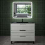 Mueble De Baño Celeste 3 Cajones Con Patas